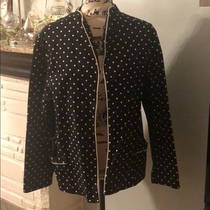 Black and White Polka Dot Pant Suit